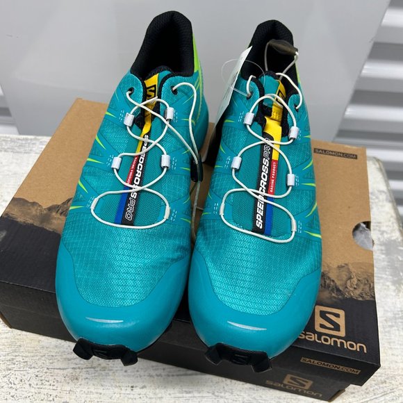Salomon Speedcross Pro Women: Conquer Trails in Teal Blue F/Reaning Green Style - Picture 2 of 8